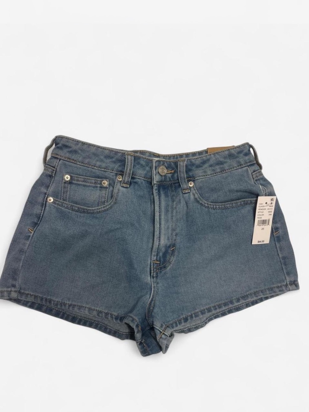 Pacific Sunwear Blue Denim High-Rise Jean Shorts